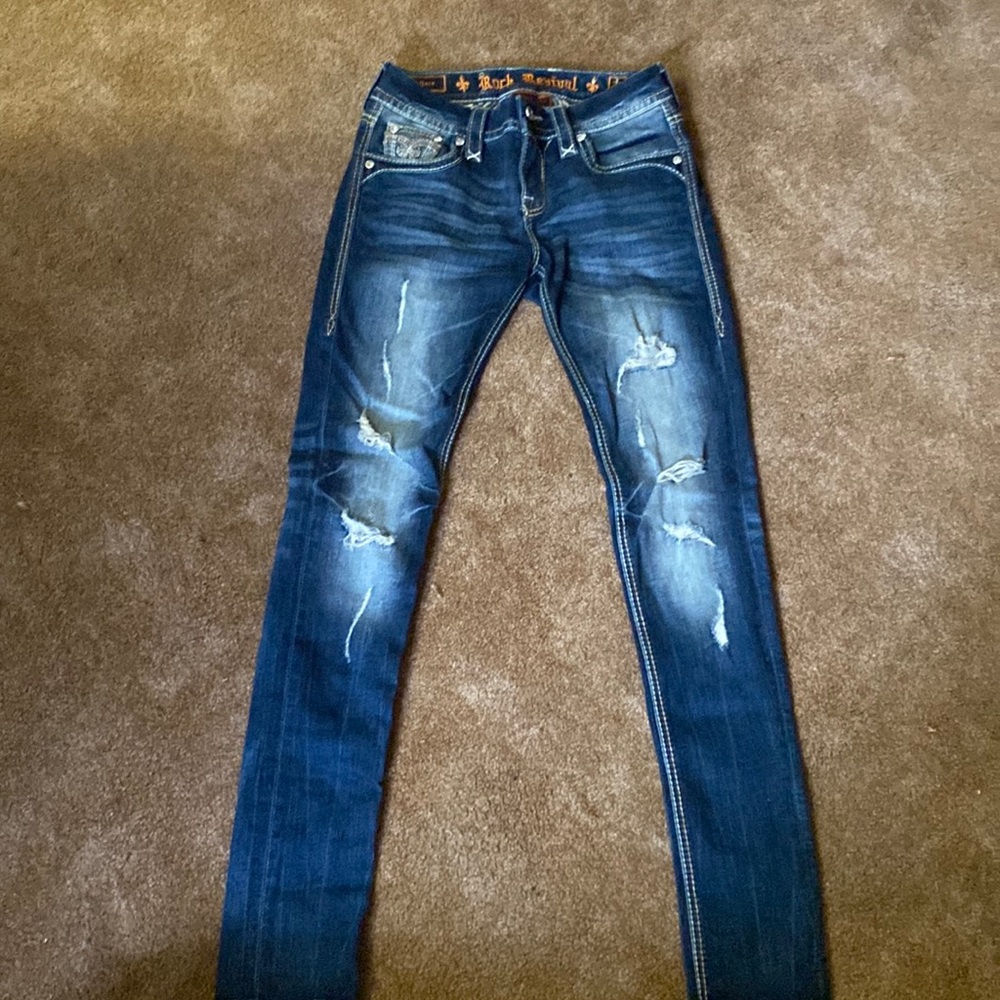 Rock revival 26 mid rise skinny jeans